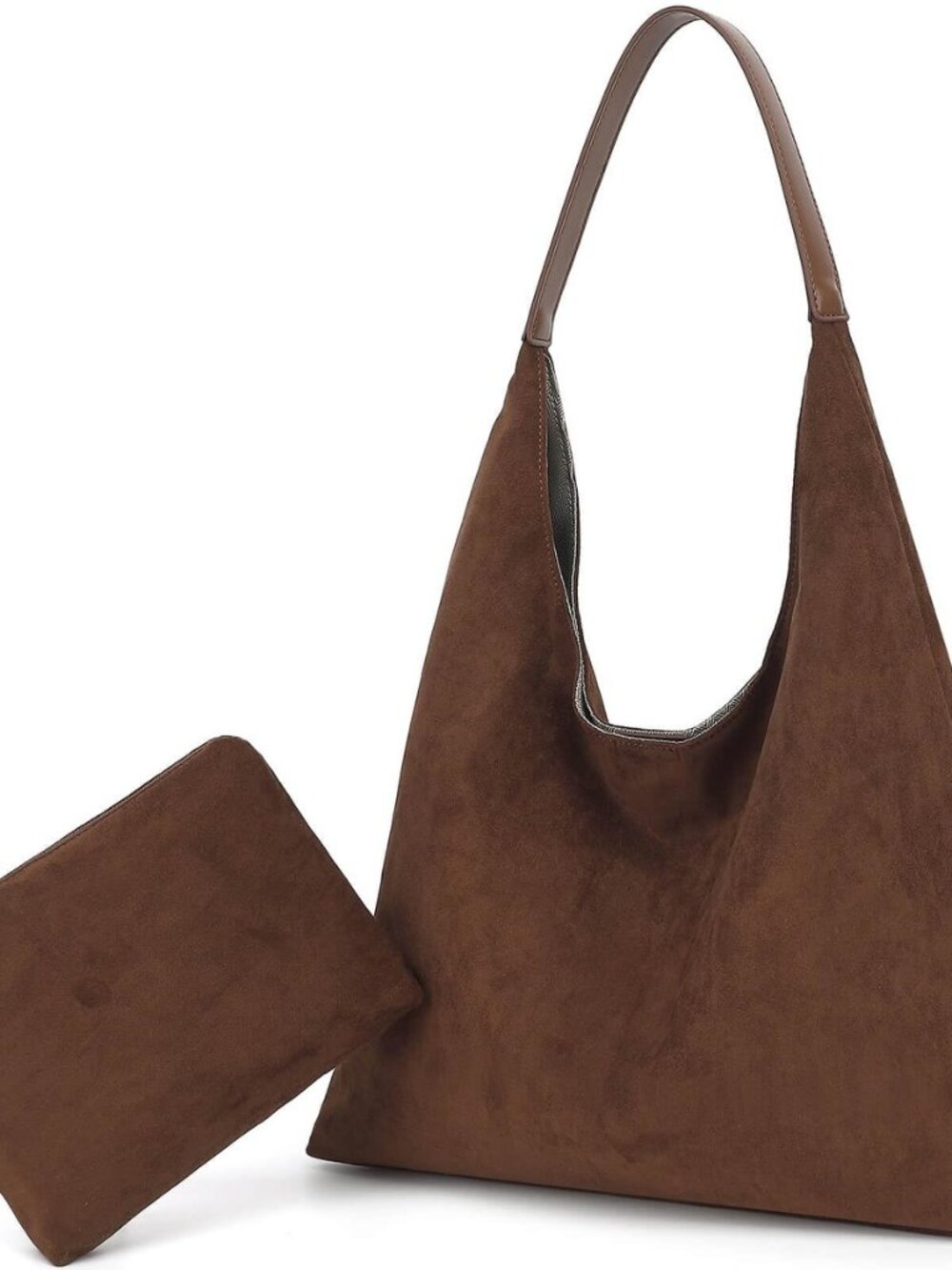 Suede Tote Bag for Women, Super Soft Slouchy Hobo Bags, Large Capacity Work